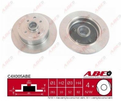 Тормозной диск ABE C4X005ABE