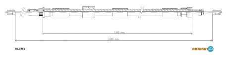 Трос ручного гальма ADRIAUTO 07.0261