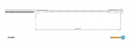 Трос ручного гальма ADRIAUTO 11.0260 (фото 1)