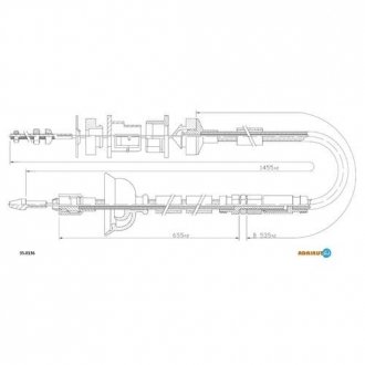 Трос зчеплення ADRIAUTO 35.0136 (фото 1)