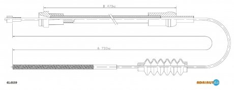 Трос зчеп RE Trafic.87- ADRIAUTO 410159