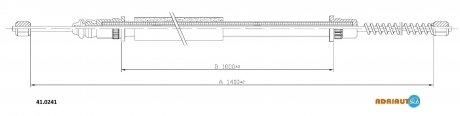 Трос ручного гальма ADRIAUTO 41.0241