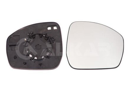 Вкладиш дзеркала правий, випуклий + обогрів ALKAR 6432052