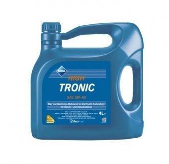 Моторна олія HighTronic 5W-40 синтетична 4 л ARAL 20634