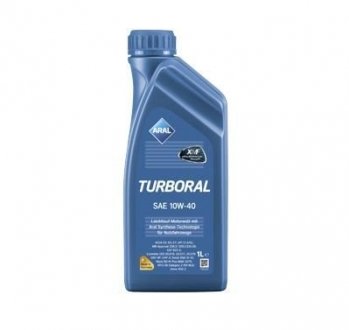 Моторное масло Turboral 10W-40 полусинтетическое 1 л ARAL 22007 (фото 1)