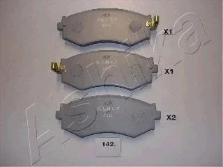 Гальмівні колодки, дискове гальмо (набір) ASHIKA 50-01-142