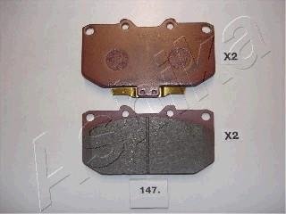 Комплект тормозных колодок, дисковый тормоз ASHIKA 50-01-147 (фото 1)