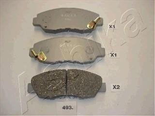Комплект тормозных колодок, дисковый тормоз ASHIKA 50-04-493 (фото 1)
