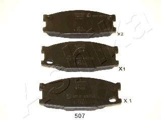 Комплект тормозных колодок, дисковый тормоз ASHIKA 50-05-507 (фото 1)