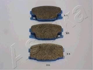 Комплект тормозных колодок, дисковый тормоз ASHIKA 50-05-514 (фото 1)