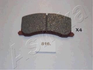 Комплект тормозных колодок, дисковый тормоз ASHIKA 50-08-816 (фото 1)