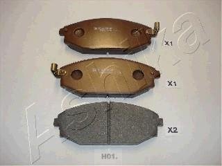 Комплект тормозных колодок, дисковый тормоз ASHIKA 50-H0-001 (фото 1)