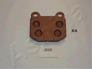 Комплект тормозных колодок, дисковый тормоз ASHIKA 51-05-506
