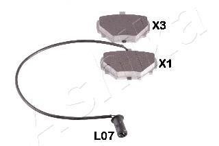 Гальмівні колодки, дискове гальмо (набір) ASHIKA 51-0L-L07