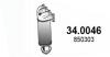 Каталізатор EURO 4 OPEL ASTRA G, ASTRA H, ASTRA H GTC, CORSA C, MERIVA A, SIGNUM, TIGRA, VECTRA B, VECTRA C, VECTRA C GTS, ZAFIRA A, SAAB 9-3 1.8 10.95-02.15 340046