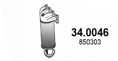 Фото 1 - каталізатор EURO 4 OPEL ASTRA G, ASTRA H, ASTRA H GTC, CORSA C, MERIVA A, SIGNUM, TIGRA, VECTRA B, VECTRA C, VECTRA C GTS, ZAFIRA A, SAAB 9-3 1.8 10.95-02.15 ASSO 340046 Каталізатор EURO 4 OPEL ASTRA G, ASTRA H, ASTRA H GTC, CORSA C, MERIVA A, SIGNUM, TIGRA, VECTRA B, VECTRA C, VECTRA C GTS, ZAFIRA A, SAAB 9-3 1.8 10.95-02.15 ASSO 340046 (фото 1)