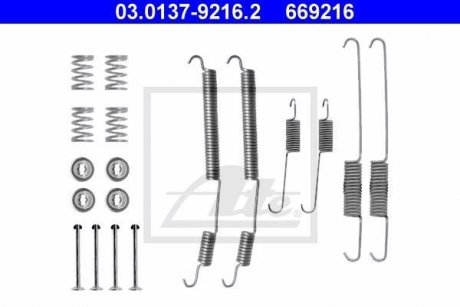 Монтажний набір гальмівних колодок ATE 03013792162 (фото 1)