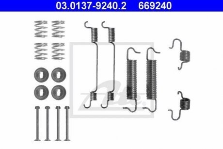 Комплектующие, тормозная колодка ATE 03013792402 (фото 1)