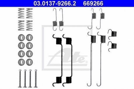 Монтажний набір гальмівних колодок ATE 03013792662 (фото 1)