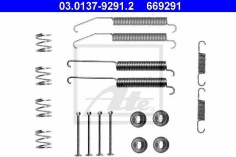 Монтажний набір гальмівних колодок ATE 03013792912