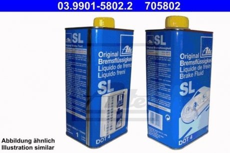 Тормозная жидкость SL DOT4 1L ATE 03.9901-5802.2
