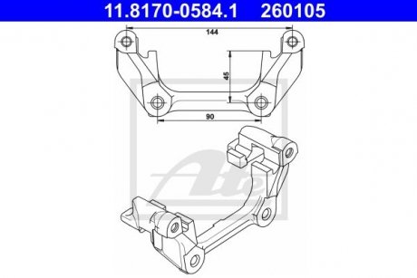 Кронштейн ATE 11.8170-0584.1