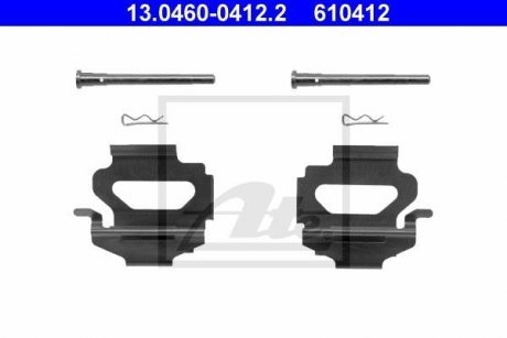 Гальмівні колодки (монтажний набір) ATE 13046004122 (фото 1)