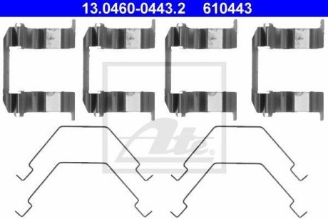 Комплектующие, колодки дискового тормоза ATE 13046004432 (фото 1)