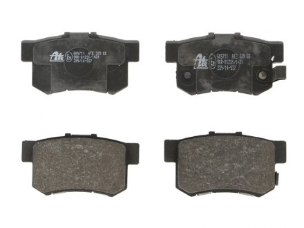Комплект тормозных колодок, дисковый тормоз ATE 13046057112 (фото 1)