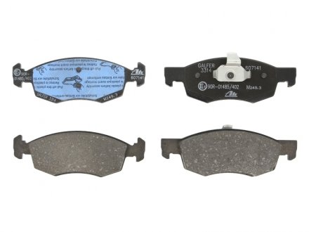 Комплект тормозных колодок, дисковый тормоз ATE 13.0460-7141.2