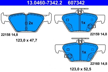 KLOCKI HAM. SUBARU T. FORESTER/IMPREZA/LEGACY/OUTBACK/XV 1,6-3,6 15- ATE 13046073422