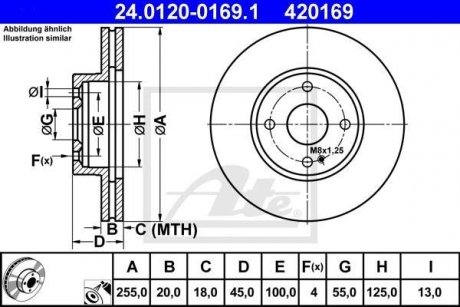 Гальмівний диск ATE 24.0120-0169.1