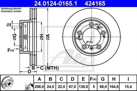 Гальмівний диск ATE 24.0124-0165.1