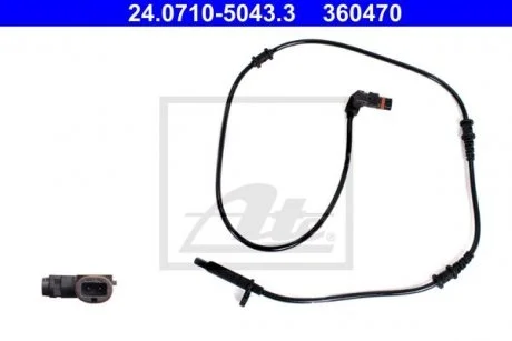Датчик ABS передн Лів/Прав MERCEDES GL (X166), GLE (C292), GLE (W166), GLS (X166), M (W166) 2.2D-5.5 06.11-10.19 ATE 24071050433