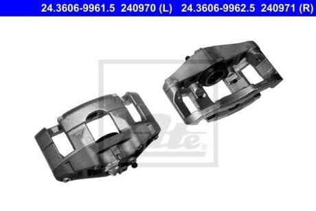 Гальмівний дисковий супорт передн Лів (відновлений) AUDI A4 B6, A4 B7, A6 ALLROAD C6, A6 C6 2.0-4.2 03.03-08.11 ATE 24360699615