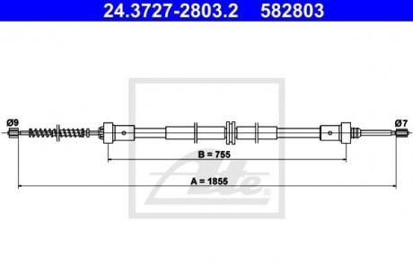 Трос ATE 24.3727-2803.2