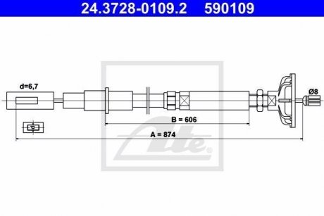 Трос зчеплення ATE 24372801092