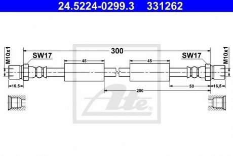 Тормозной шланг ATE 24522402993