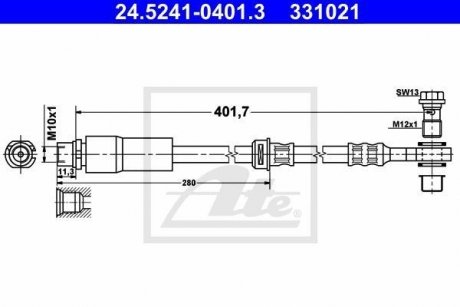 Тормозной шланг ATE 24.5241-0401.3