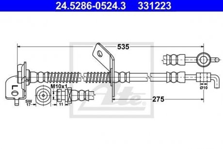 Тормозной шланг ATE 24528605243