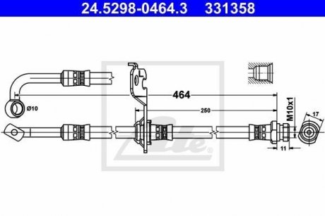 Шлангопровод ATE 24.5298-0464.3