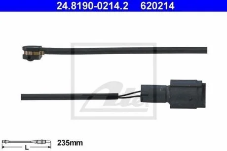 Датчик зносу гальмівних колодок ATE 24.8190-0214.2