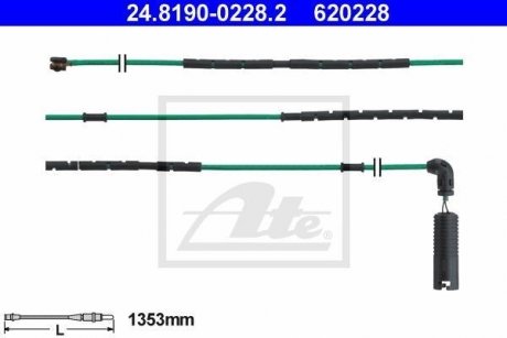 Датчик зносу гальмівних колодок ATE 24.8190-0228.2