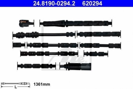 Сигнализатор, износ тормозных колодок ATE 24819002942 (фото 1)