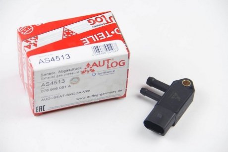 Датчик давления выхлопных газов Caddy/Crafter/T5 (сажевого фильтра) AUTLOG AS4513 (фото 1)