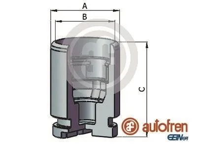 Поршень гальмівного супорта задн (34мм, 46мм) HONDA ACCORD VI 2.3/3.0 03.97-06.03 AUTOFREN D025637