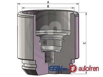 Поршень AUTOFREN D025691 (фото 1)