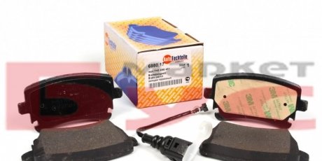 Колодки гальмівні, задні AUTOTECHTEILE 369 8017