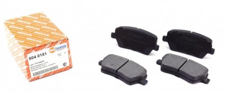 Колодки гальмівні (передні) Renault Kangoo 08- (TRW) AUTOTECHTEILE 504 0151