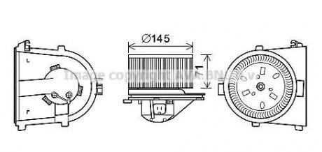 Вентилятор салону VAG (AVA) AVA COOLING AI8376
